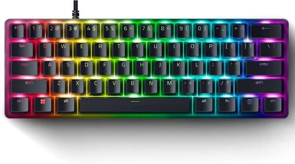 61DP8L9ooYL._AC_SL1500.jpg Razer Huntsman Mini 60% Compact Gaming Keyboard. Purple Switch. Clicky Optical-Mechanical Switches. Doubleshot PBT Keycaps. Detachable USB-C Cable. US鍵盤
