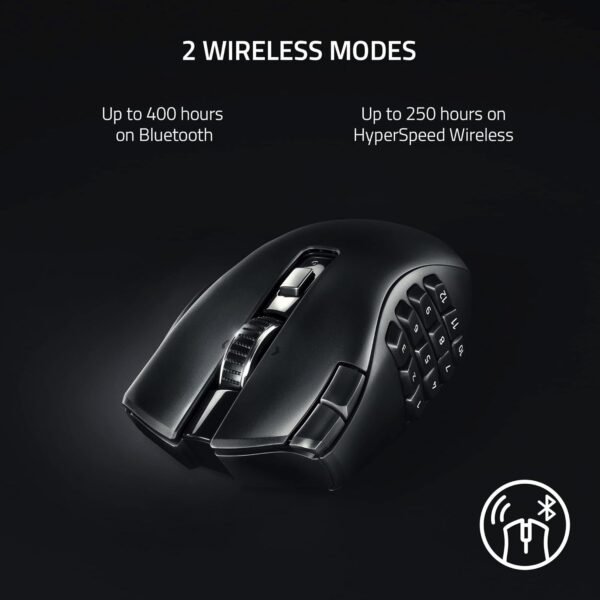 61Pch16IuTL._AC_SL1500.jpg Razer Naga V2 HyperSpeed Wireless MMO Mouse – 19游戲鼠標