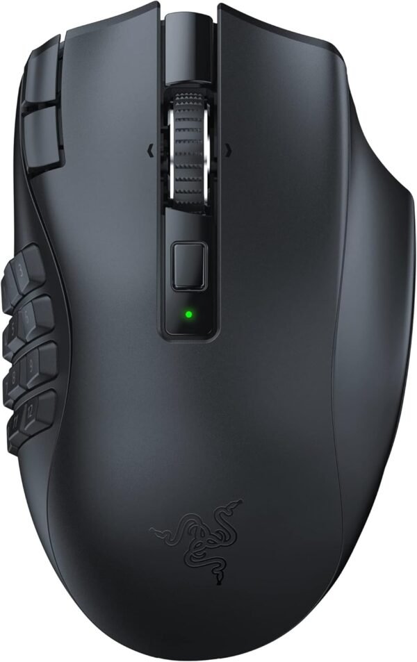 61YULkQowXL._AC_SL1500.jpg Razer Naga V2 HyperSpeed Wireless MMO Mouse – 19游戲鼠標