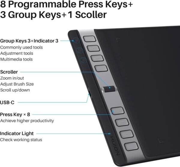 61twtpSoEpL._AC_SL1490.jpg HUION 2023 New Inspiroy 2 L H1061P 鍵盤