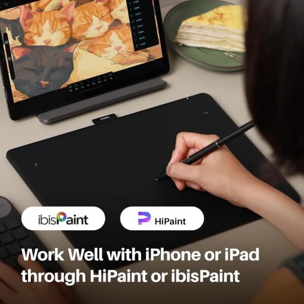 71_1e2fCQwL._AC_SL1500.jpg Huion Inspiroy Frego M – Wireless Bluetooth Medium-Size Graphics Tablet. 10 × 6.25″. Battery-Powered (24 h). PenTech 3.0+. Minimalist Design