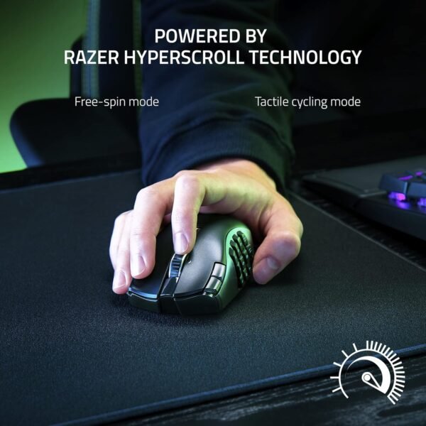 81kKJDzgVrL._AC_SL1500.jpg Razer Naga V2 HyperSpeed Wireless MMO Mouse – 19游戲鼠標