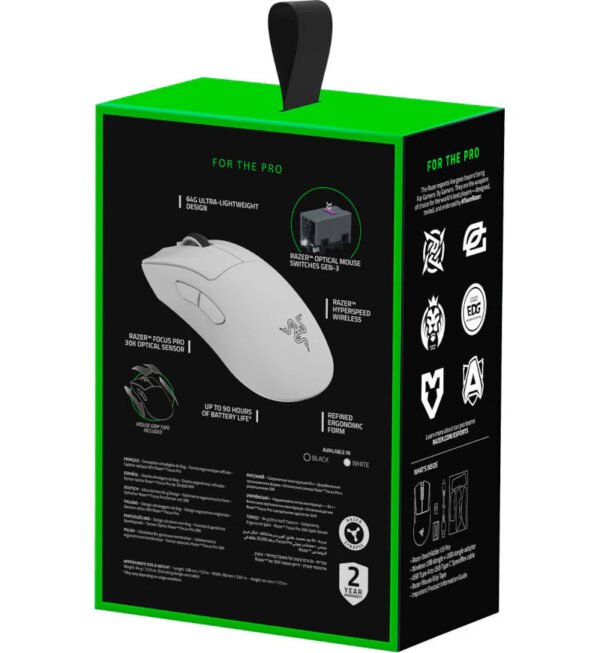 Razer DeathAdder V3 Pro USB Optical Wireless RGB 游戲鼠標